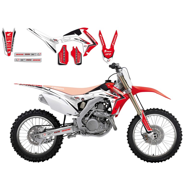 Naklejki Blackbird do Honda CRF 250R/450R - Komplet Oklein Linear