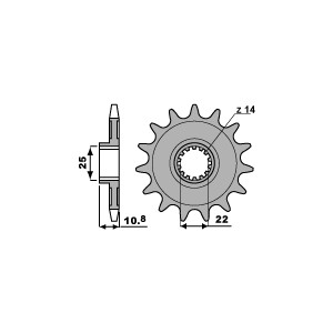 PBR WYPRZEDAZ ZĘBATKA PRZEDNIA 2145 16 18NC APRILIA 450/550 RSV,SXV (ŁAŃC. 520) (MADE IN ITALY)