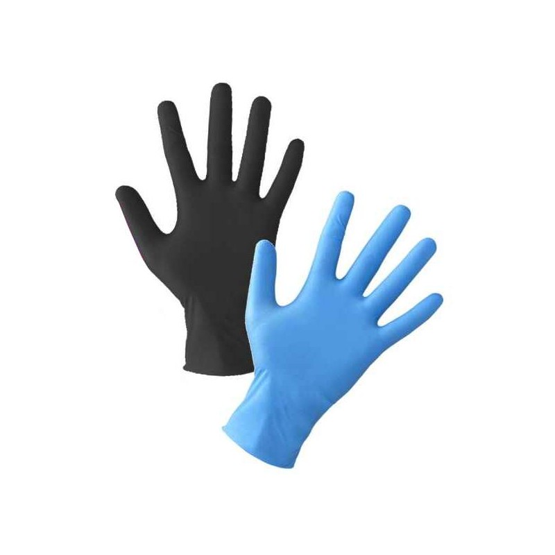 BIKETEC RĘKAWICE SERWISOWE JEDNORAZOWE GUMOWE (NITRYLOWE 100 SZTUK) ROZMIAR M