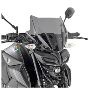 Szyba motocyklowa KAPPA do Yamaha MT 125 i Honda CB 750 Hornet - Przyciemniana (28 x 36,5 cm)