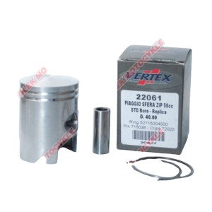 vertex tłok piaggio,sfera,zip,quarz,free 40,80 mm (+0,80) ( pierścienie 52715004080 x 2 szt. )