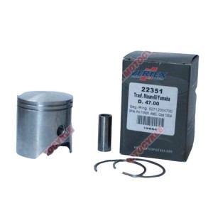 Tłok Malossi Vertex (47,40mm) +0,40 Minarelli Yamaha - Śworzeń 10mm - Pierścienie x2