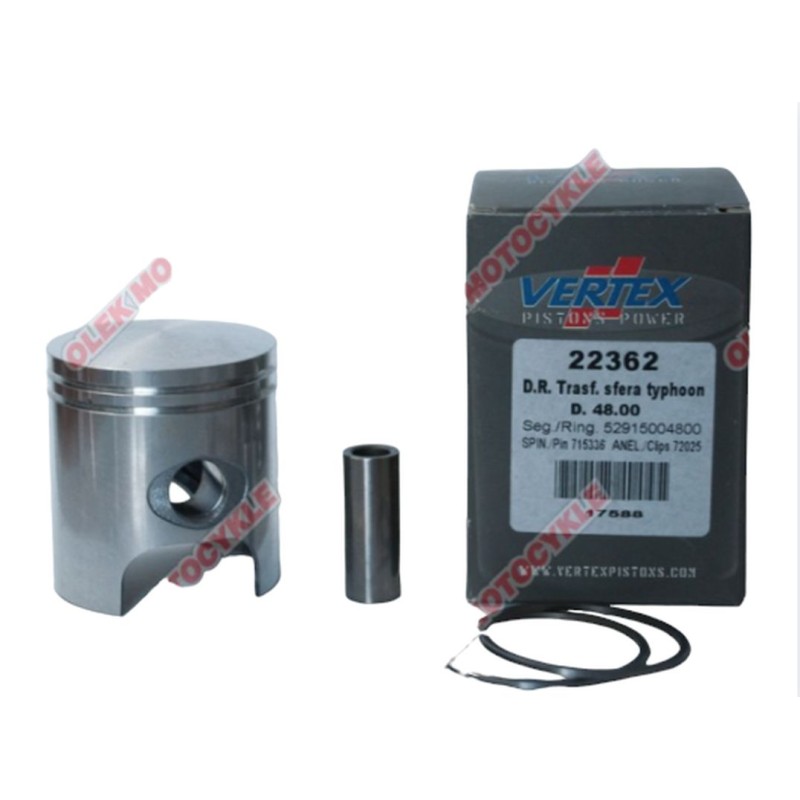 Tłok Vertex Top Performances Skutery 50 (Kit 75ccm) 48,40mm +0,40 Sworzeń 12mm