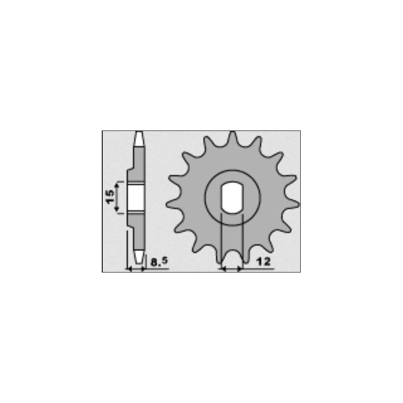 GROSSKOPF WYPRZEDAŻ ZĘBATKA PRZEDNIA 2240 13 (224013) KTM SX 50/SX 50 MINI '02- , SX-E5 E-BIKE '19-, GASGAS MC 50 MC-E E-BIKE