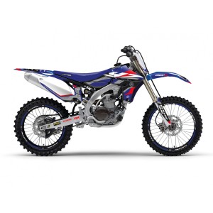 blackbird komplet naklejek (oklein) yamaha yz 450f \'10-\'13 dream 5 chrome efx kolor niebieski czarny
