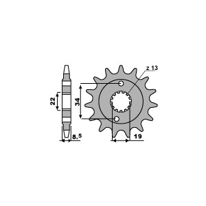 PBR ZĘBATKA PRZEDNIA 2276 15 18NC KTM 390 DUKE '14-'18 (JTF1908.15) (MADE IN ITALY)