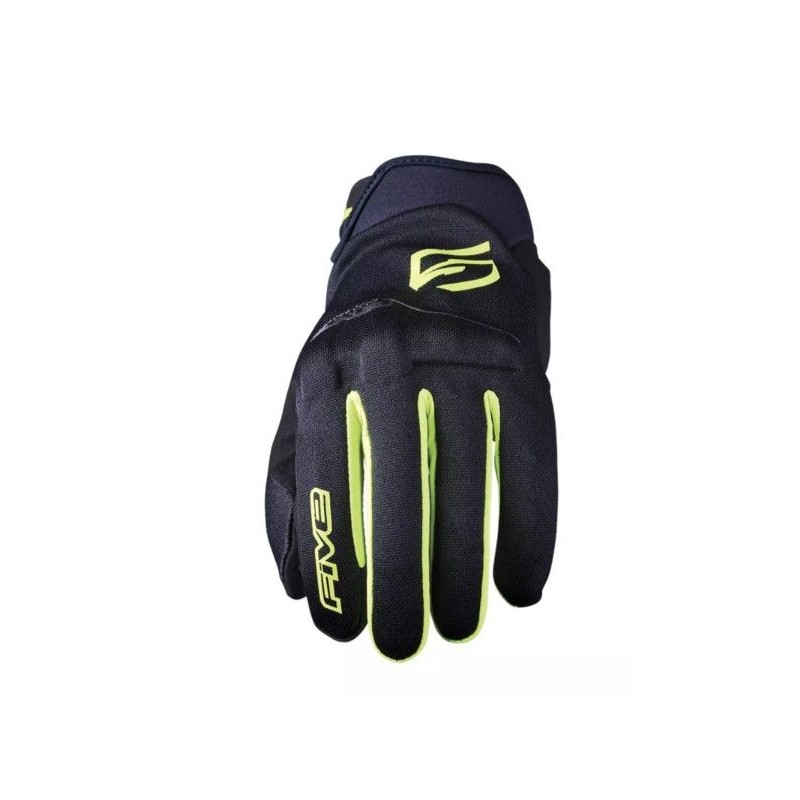 five gloves rękawice tekstylne globe evo kolor czarny/żółty fluo rozmiar 8 (s)