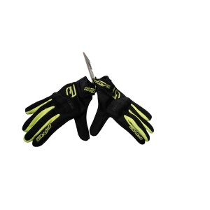 five gloves rękawice tekstylne globe evo kolor czarny/żółty fluo rozmiar 9 (m)