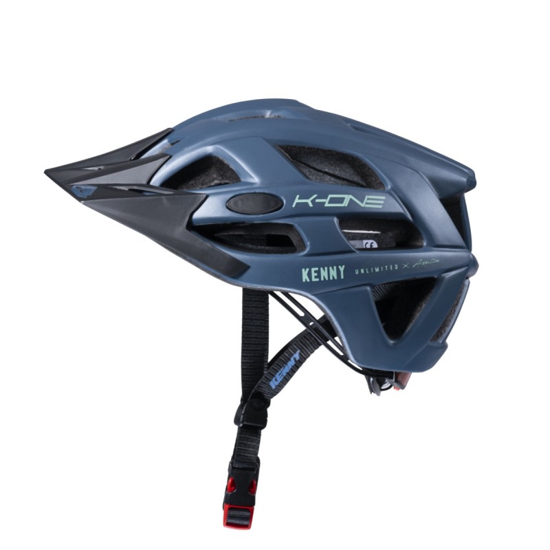 Kenny Racing Kask Rowerowy MTB Model K-One Mineral Niebieski/Czarny L/XL