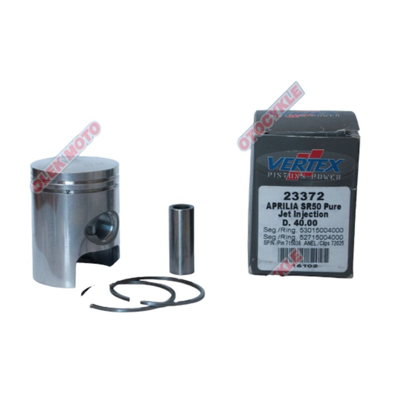 Tłok VERTEX APRILIA 50 SKUTER SR50 40,60 MM (+0,60 MM) - Sklep Moto