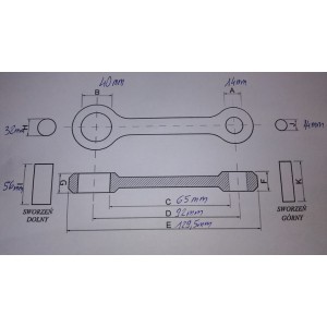 WOSSNER KORBOWÓD (4T) HUSQVARNA TC 250 '10-'13, TE 250 '10-'13 (03.6340)