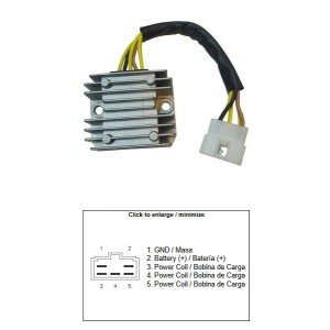 Regulator napięcia Kawasaki KLX 650R '96-'01; KLX 650 '93-'01 (SH539A-11) (21066-1088)