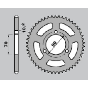 JR WYPRZEDAŻ ZĘBATKA TYLNA 239 42 HONDA MTX 80R '83-'86 (JTR239.42)
