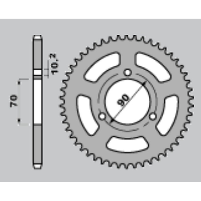 JR WYPRZEDAŻ ZĘBATKA TYLNA 239 42 HONDA MTX 80R '83-'86 (JTR239.42)
