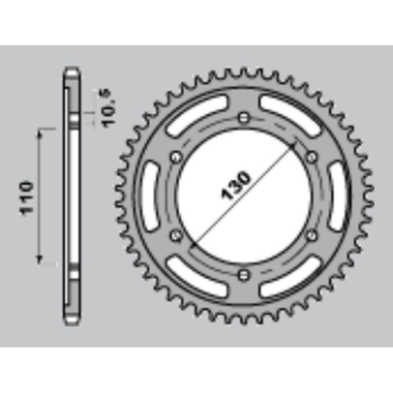 Zębatka tylna 241 42 Suzuki GSXR 1000 '09-'15 - wyprzedaż