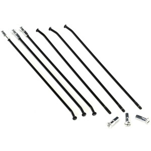 HAAN WHEELS PROMOCJA SZPRYCHY WZMOCNIONE Z NYPLAMI (KOMPLET) PRZÓD 21 CALI BETA '13-'22 KOLOR CZARNY