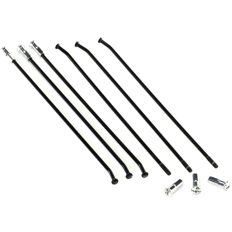 HAAN WHEELS PROMOCJA SZPRYCHY WZMOCNIONE Z NYPLAMI (KOMPLET) PRZÓD 21 CALI BETA '13-'22 KOLOR CZARNY