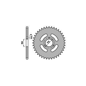 PBR WYPRZEDAZ ZĘBATKA TYLNA 251 36 F HONDA NSR 50/75 89-93 (ŁAŃC. 420) (JTR216.36) (MADE IN ITALY)
