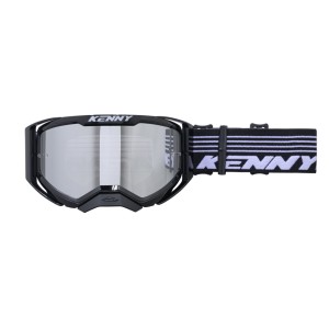 Kenny Racing Gogle Model Performance Level 1 Black - Clear Lens - Kolor Czarny/Biały Szybka Przeźroczysta