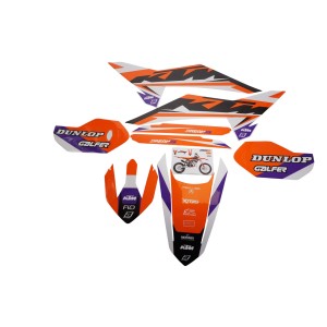 BLACKBIRD KOMPLET NAKLEJEK (OKLEIN) KTM SX 85 '25 DREAM 5 KOLOR POMARAŃCZOWY BIAŁY CZARNY
