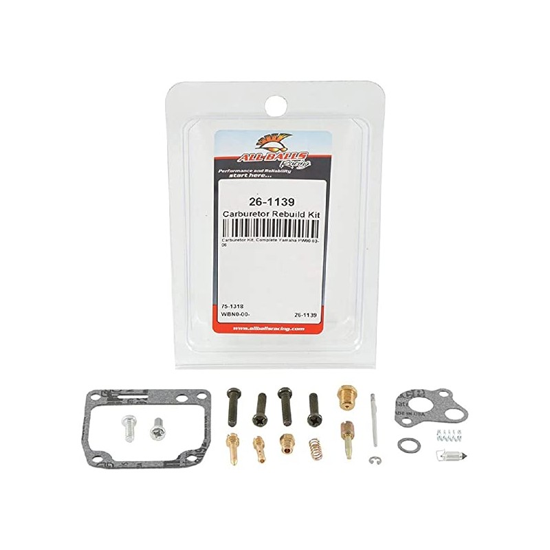 All Balls zestaw naprawczy gaźnika Yamaha PW 80 '83-'06 - Zestawy naprawcze gaźnika