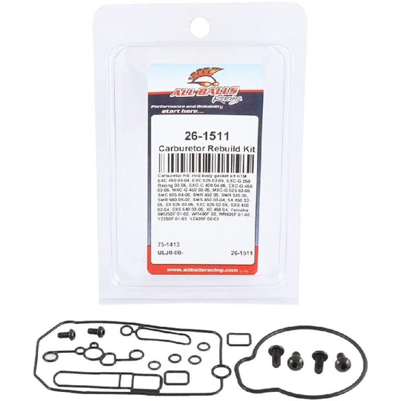 All Balls zestaw naprawczy gaźnika - Zestawy naprawcze gaźnika