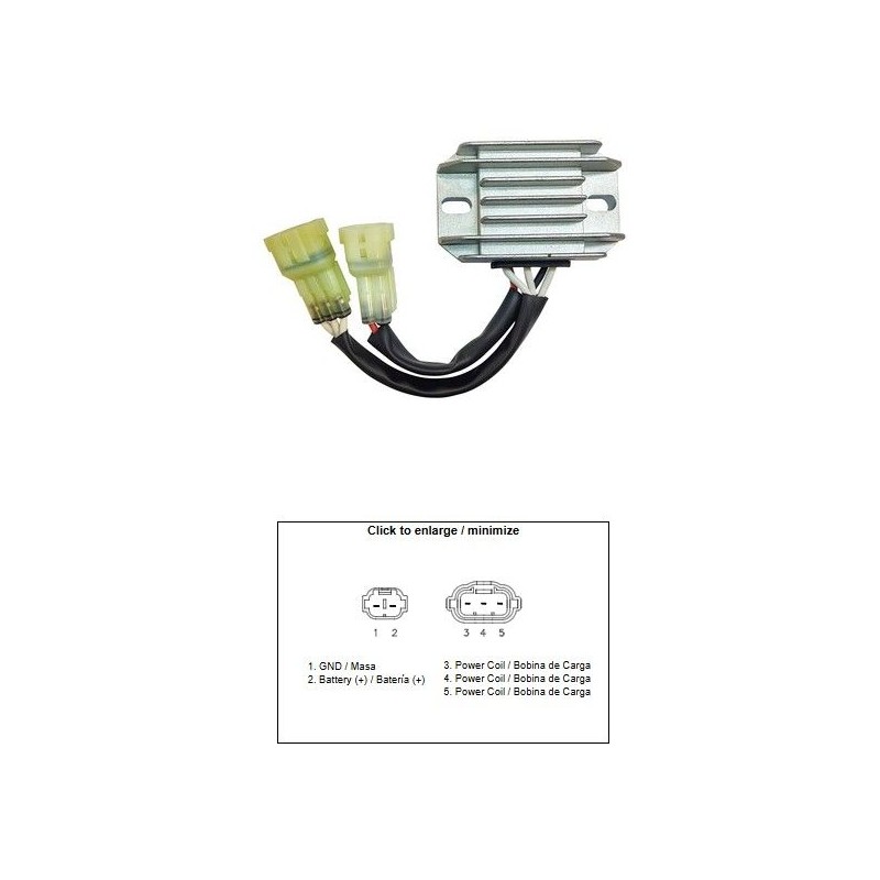 Regulator napięcia Yamaha YZ 250FX \'15-\'19; YZ 450FX \'16-\'18; WR 250F \'15-\'19; WR 450F \'16-\'18 (2GB-81960-00) (SH828)