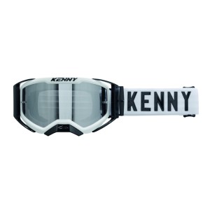 KENNY RACING GOGLE PERFORMANCE EVO 2 WHITE-CLEAR LENS