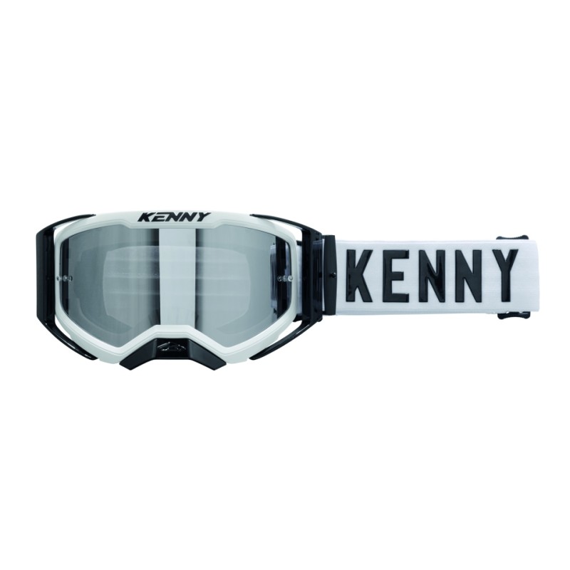KENNY RACING GOGLE PERFORMANCE EVO 2 WHITE-CLEAR LENS