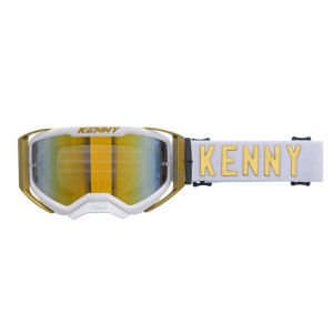 KENNY RACING GOGLE PERFORMANCE EVO 2 GOLD MIRROR- LUSTRO KOLOR ZŁOTY/BIAŁY