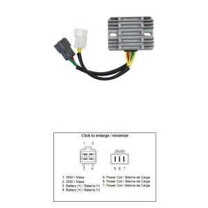 DZE REGULATOR NAPIĘCIA SUZUKI AN 400 BURGMAN \'07-\'16 (32800-47H50) (12A)
