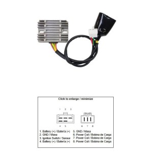 DZE REGULATOR NAPIĘCIA HONDA VTX 1800 '03-'08 (31600-MCH-000) (12A)