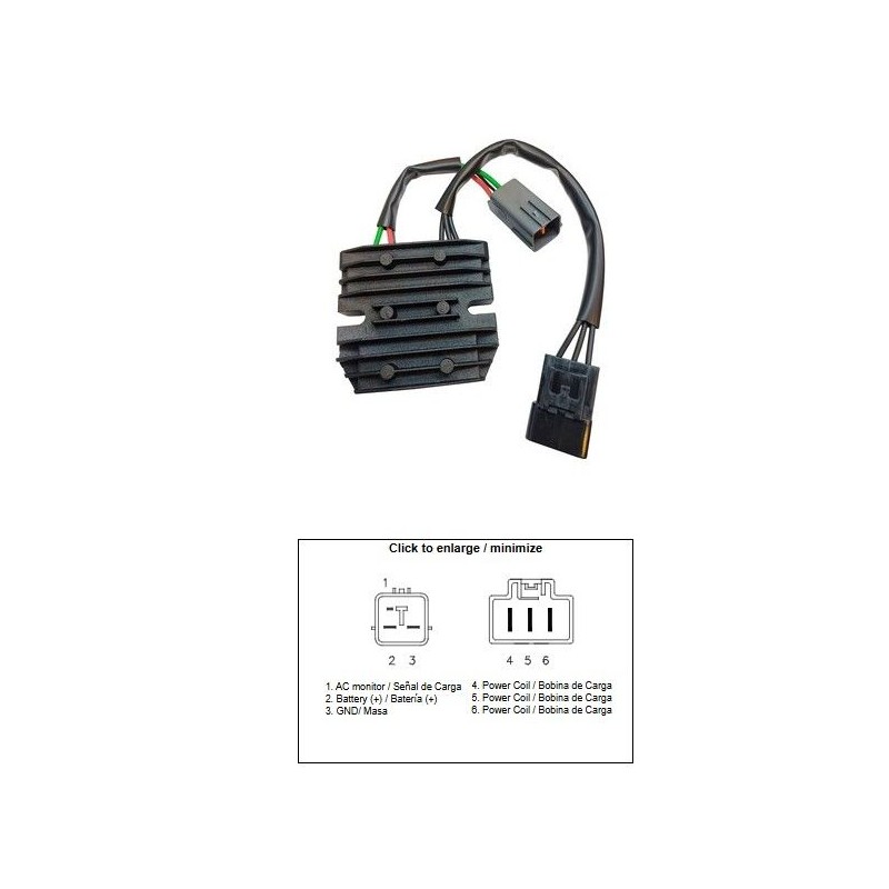 Regulator napięcia Kawasaki ZX 6R '07-'08 (50A) (21066-0025) - Opis, Zastosowanie, Cechy