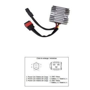 Regulator napięcia DZE do Royal Enfield 650 Interceptor i Continental 650GT - 35A