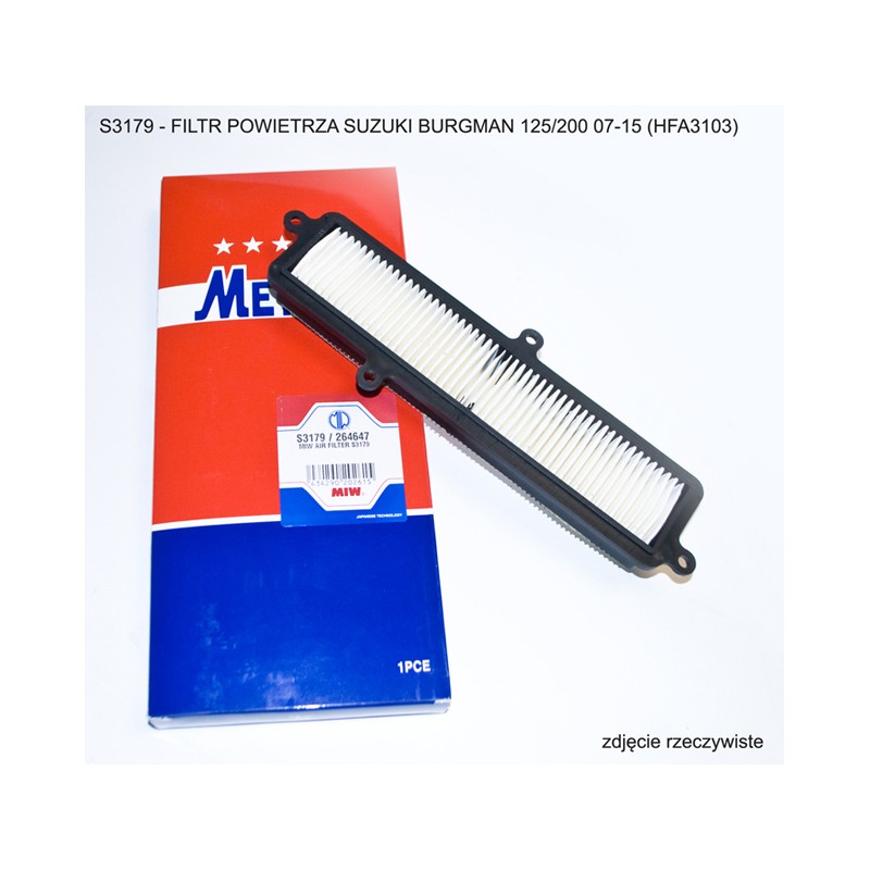Filtr powietrza MIW (MEIWA) do Suzuki Burgman 125/200 07-15 (HFA3103)
