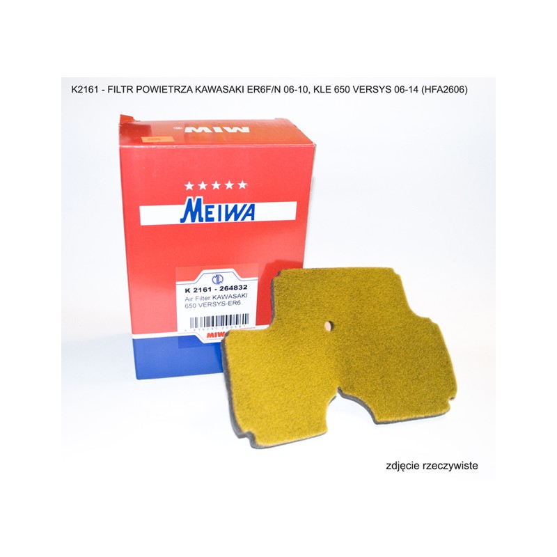 Filtr powietrza MIW (MEIWA) do Kawasaki ER6F/N 06-10, KLE 650 Versys 06-14 (HFA2606)