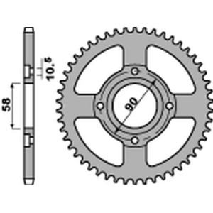PBR ZĘBATKA TYLNA 269 42 C45 HONDA CG 125 '02-'05, CM 125 '82-'97, CB 125T '82-'88, DAELIM VC 125 '96-'99