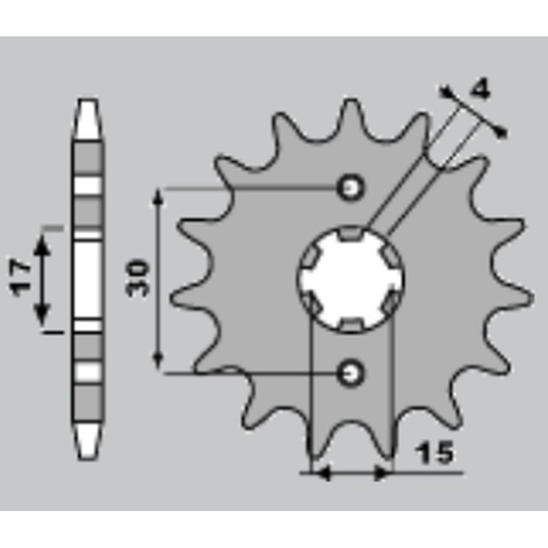 PBR WYPRZEDAZ ZĘBATKA PRZEDNIA 274 15 18NC HONDA MTX 80 R2 87-92