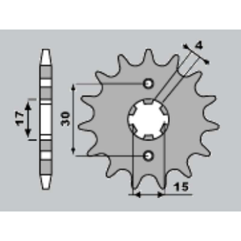 JR WYPRZEDAŻ ZĘBATKA PRZEDNIA 274 15 (27415JT) HONDA MTX 80 R2