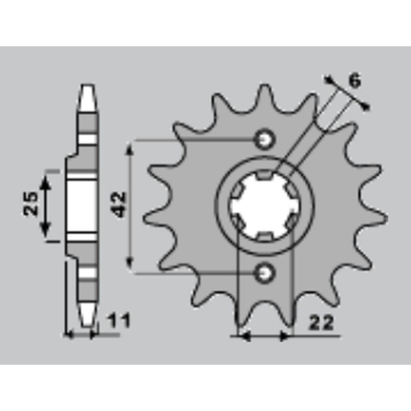 PBR WYPRZEDAZ ZĘBATKA PRZEDNIA 277 15 18NC HONDA FT 500 C 82-84 (ŁAŃC. 530) (MADE IN ITALY)