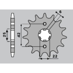 JR WYPRZEDAŻ ZĘBATKA PRZEDNIA 278 15 HONDA CB400N '79-'80, CB 250 (27816JT) (ŁAŃC. 530)