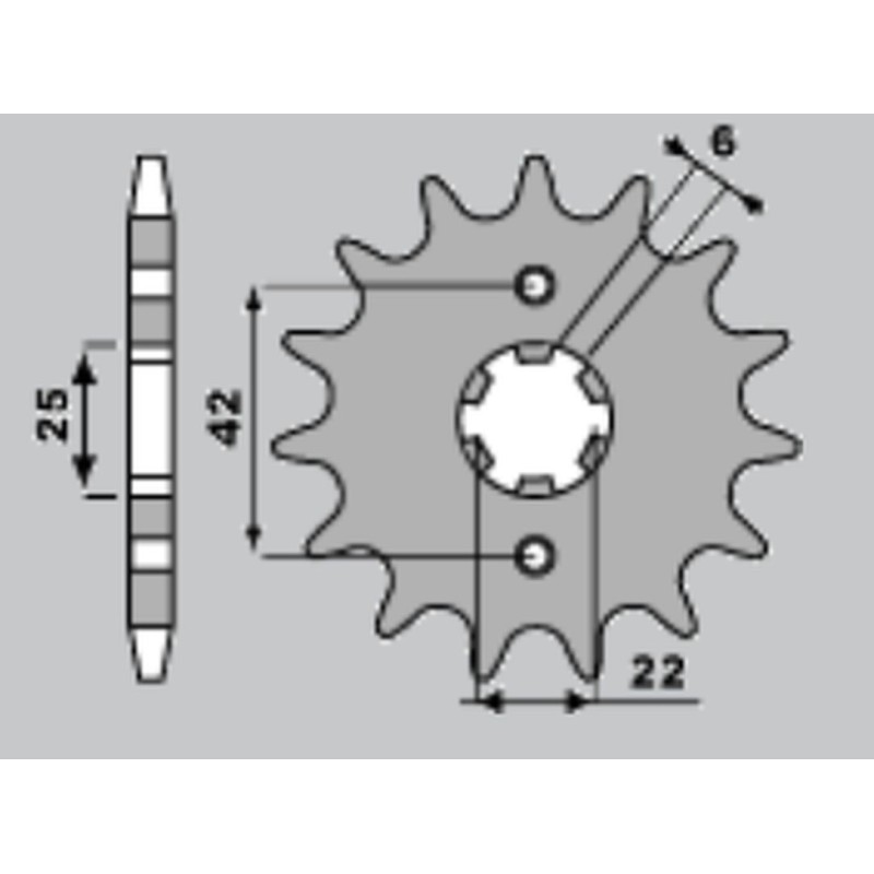 JR WYPRZEDAŻ ZĘBATKA PRZEDNIA 278 15 HONDA CB400N '79-'80, CB 250 (27816JT) (ŁAŃC. 530)