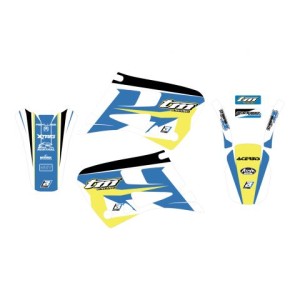 Komplet naklejek Blackbird na motocykl TM 2T/4T '99-'03 Dream 4 kolor niebieski biały żółty