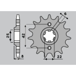 Zębatka przednia 281 14 (28114JT) do HONDA XR 600R, XL 600 R /RM/LM (JTF281.14)