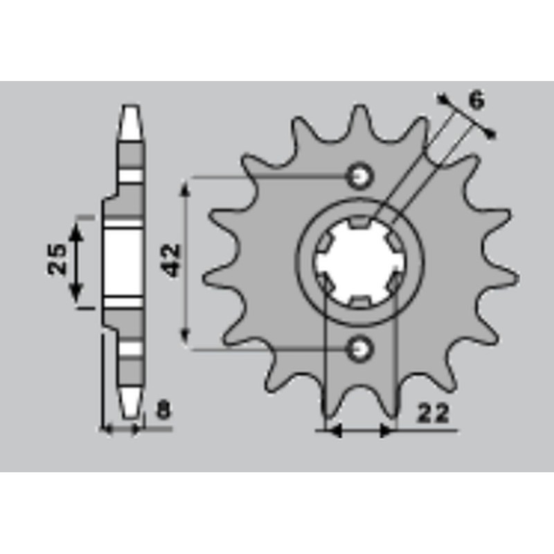 Zębatka przednia 281 14 (28114JT) do HONDA XR 600R, XL 600 R /RM/LM (JTF281.14)