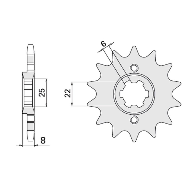 CHT WYPRZEDAŻ ZĘBATKA PRZEDNIA 281 15 HONDA (306-15) (JTF281.15)