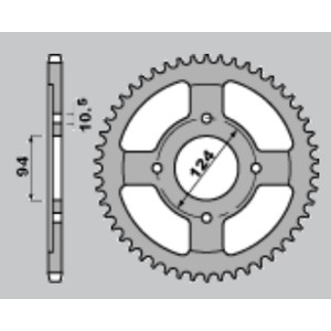 Wyprzedaż zębatka tylna 282 37 Honda CB550 F 76-80 (JTR282.37)