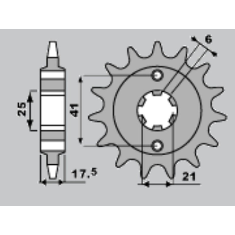 Zębatka przednia 284 15 Honda XBR 500 '87-'91 - Wyprzedaż!