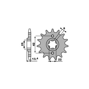 PBR WYPRZEDAŻ ZĘBATKA PRZEDNIA 291 16 18NC (ŁAŃC. 525) (MADE IN ITALY)