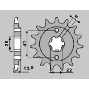 JR WYPRZEDAŻ ZĘBATKA PRZEDNIA 293 15 HONDA XL 600 V '87-'88 (JTF293.15)